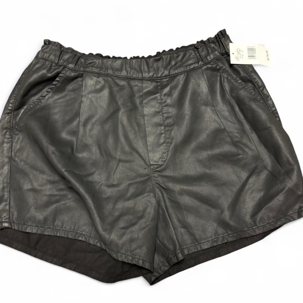 AG Adriano Goldschmied High Waist Charcoal Shorts